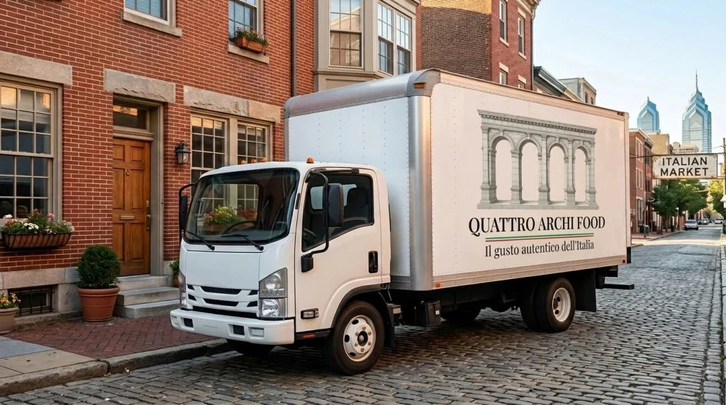 Italian food wholesale PA delivery service for Pennsylvania restaurant supply - Quattro Archi Food.